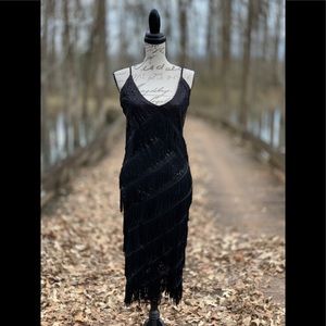 Black Tassel Dress